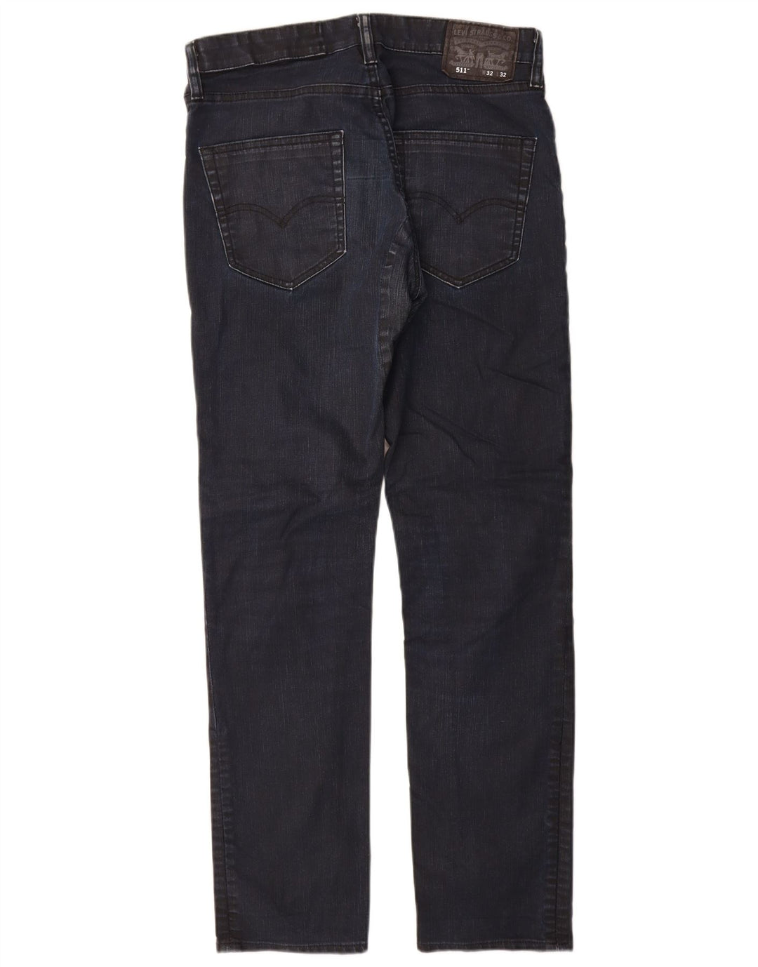 Levi's Mens 511 Slim Jeans W32 L32 Navy Blue Cotton