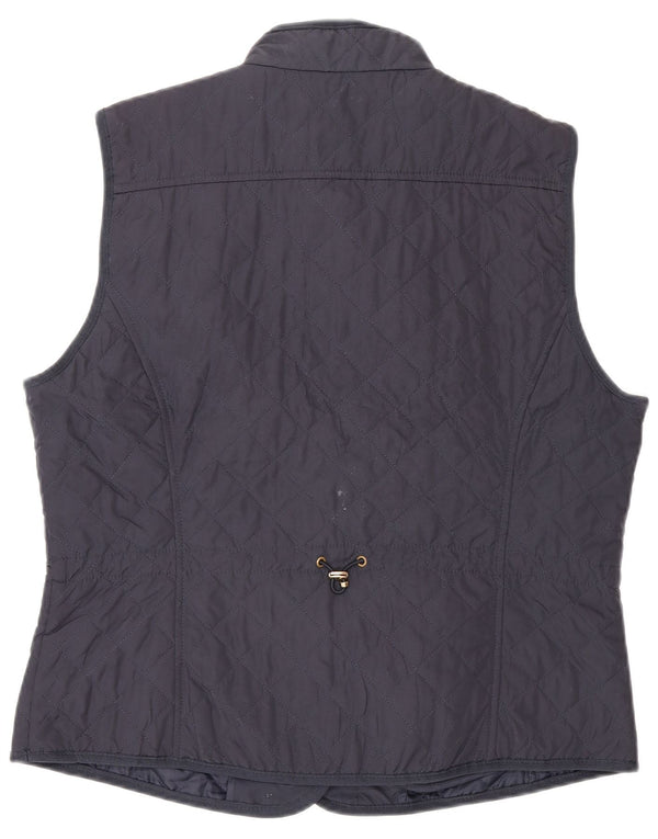 Zara Γυναικεία Καπιτονέ Gilet UK 18 XL Navy Blue