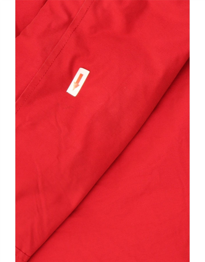 Woolrich Γυναικείο μπουφάν με κουκούλα UK 10 Small κόκκινο βαμβακερό