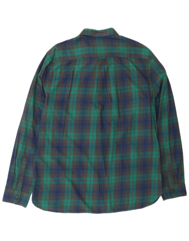 Ανδρικό φανελένιο πουκάμισο SUPERDRY 2XL Green Check Cotton