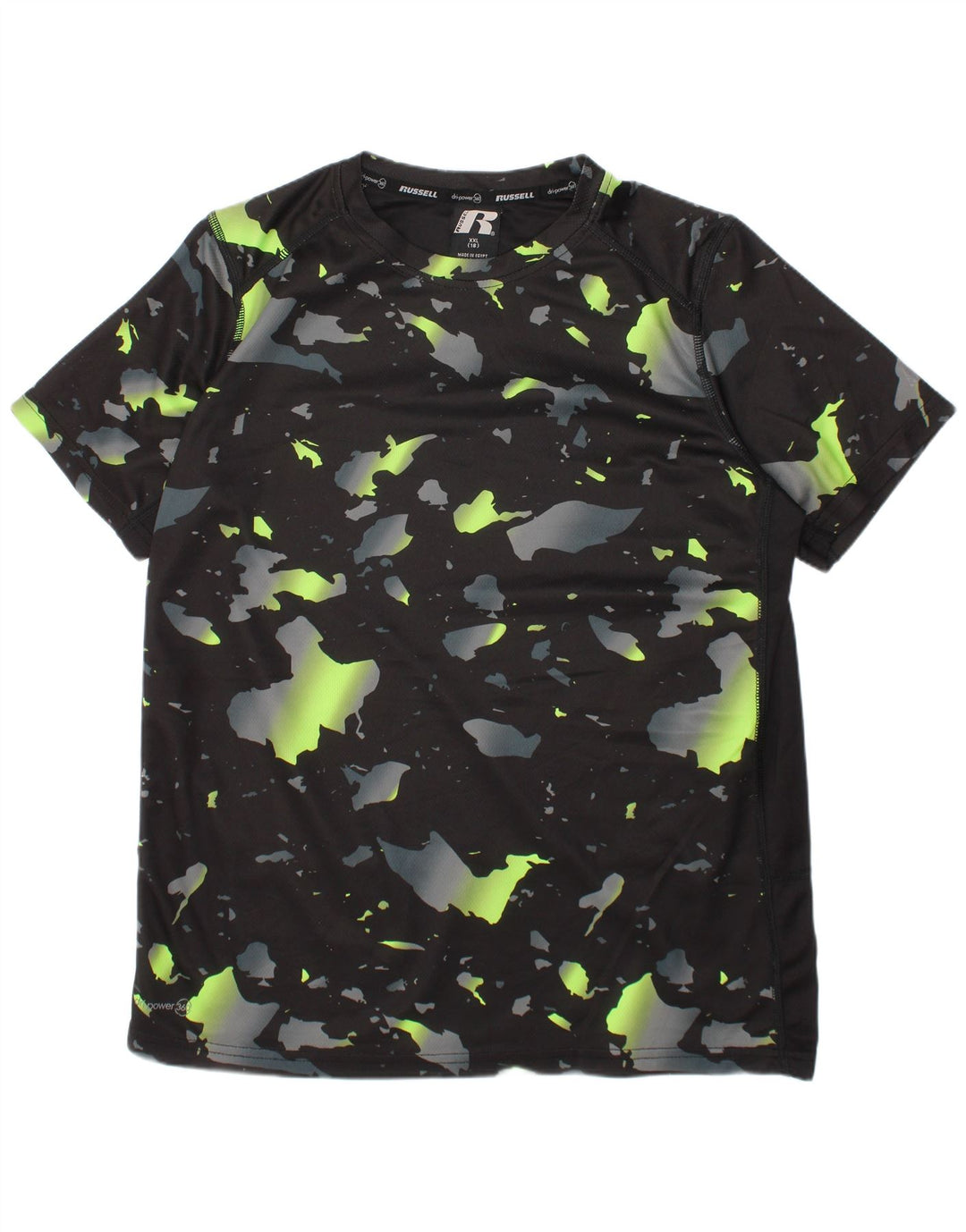 Μπλουζάκι RUSSELL ATHLETIC για αγόρια Dri-Power Top 15-16 ετών 2XL Μαύρο