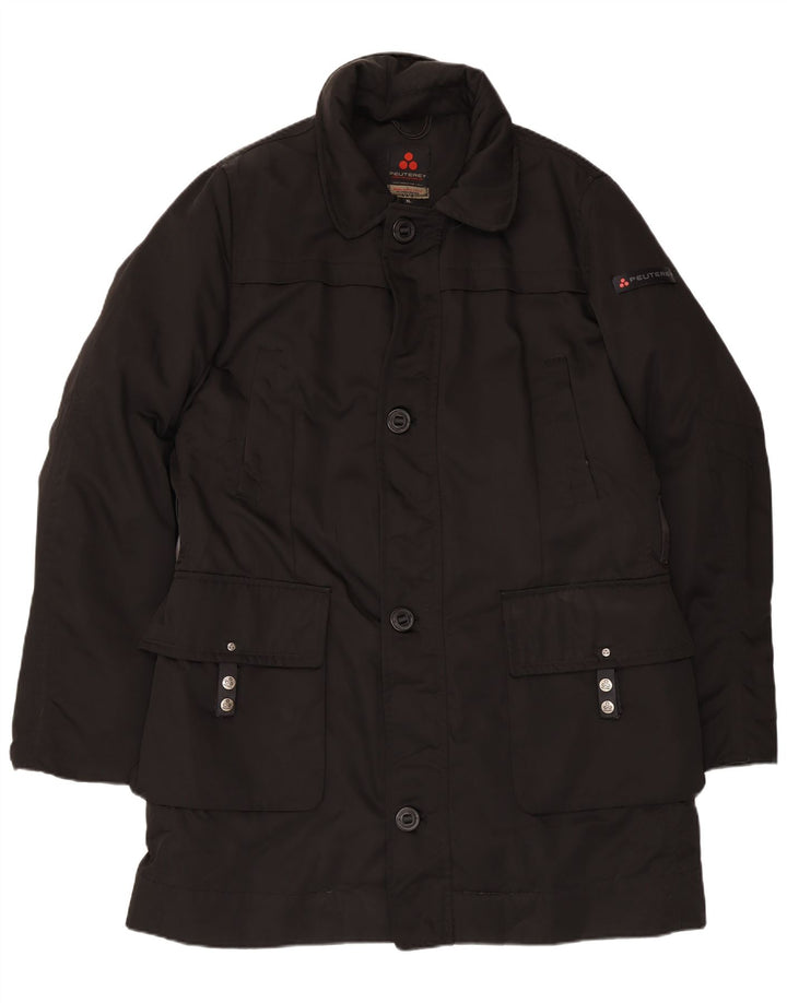Ανδρικό μπουφάν PEUTEREY Windbreaker UK 42 XL Μαύρο Πολυεστέρας