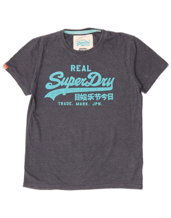 Superdry Ανδρικό T-Shirt Slim Fit Top XL Μπλε βαμβακερό