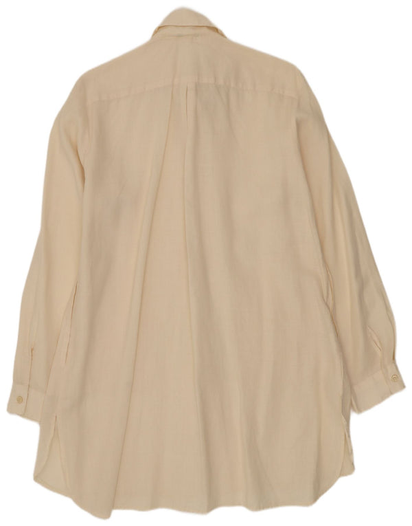 Γυναικείο φόρεμα Benetton UK 16 Large Off White Ramie