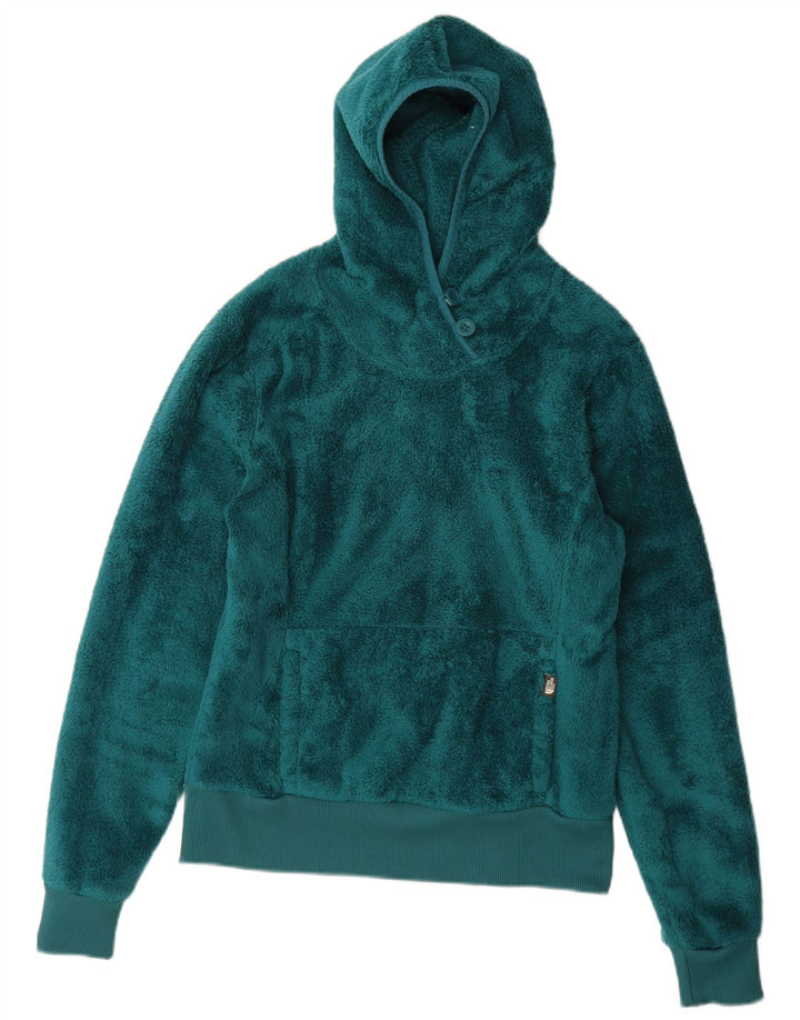 THE NORTH FACE Γυναικείο φλις άλμα με κουκούλα UK 14 Large Green Polyester