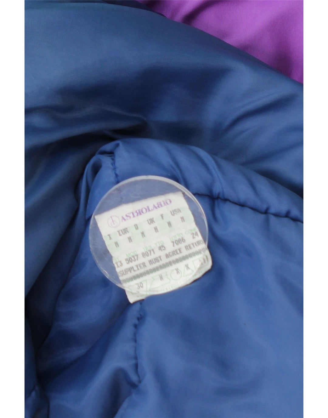 Astrolabio Ανδρικό μπουφάν σκι με κουκούλα UK 38 Medium Navy Blue Colourblock