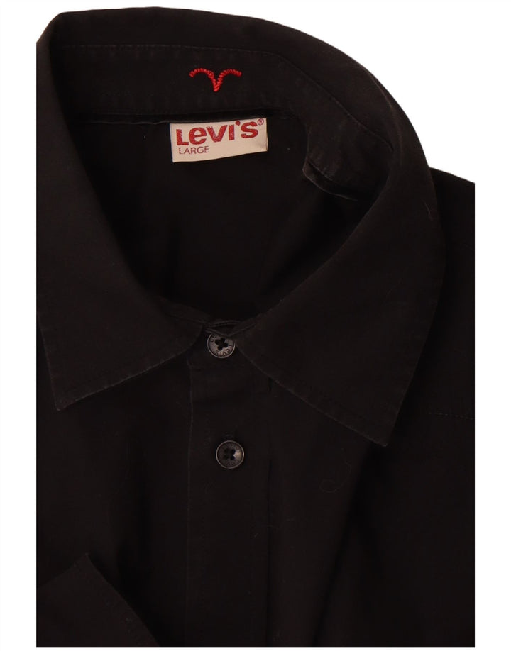 Ανδρικό πουκάμισο Levi's Large Μαύρο