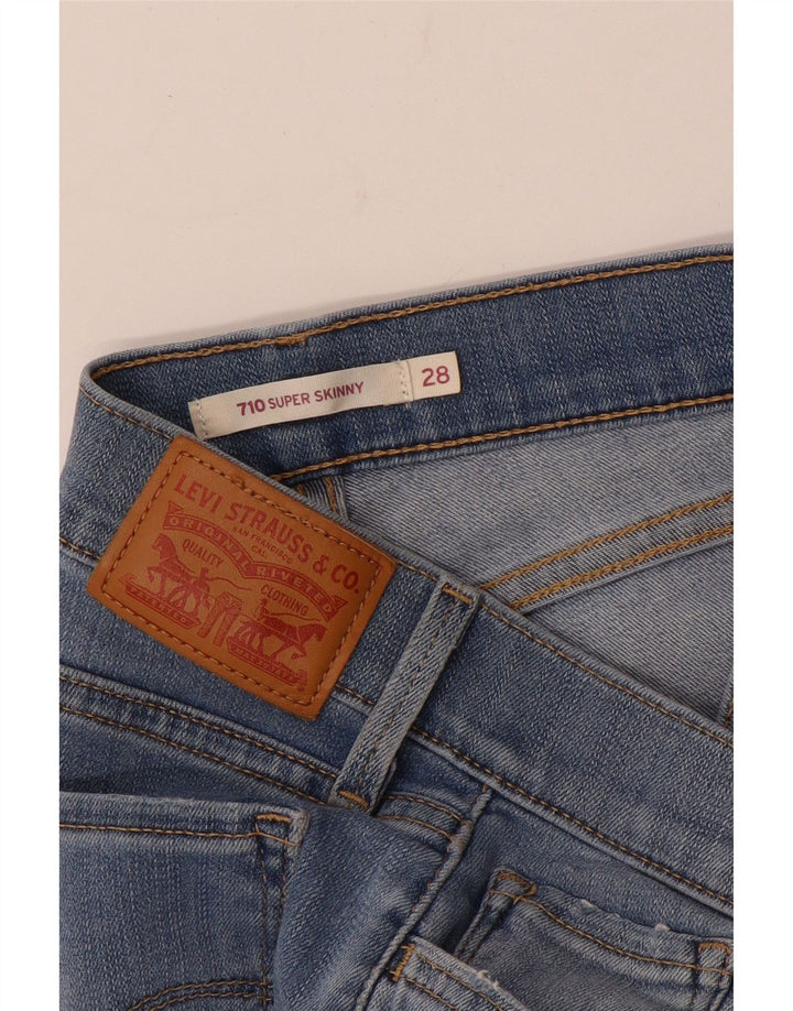 Levi's Womens 710 Super Skinny Jeans W28 L28 Blue