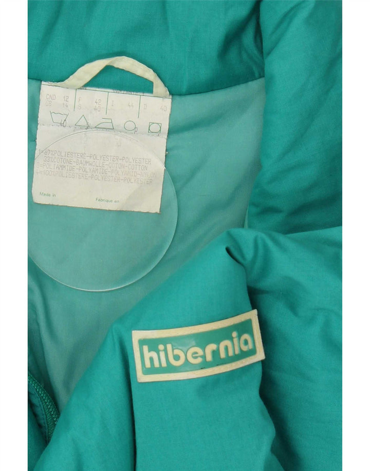 Hibernia Γυναικείο Μπουφάν Σκι Oversized UK 14 Μεγάλος Πράσινος Πολυεστέρας