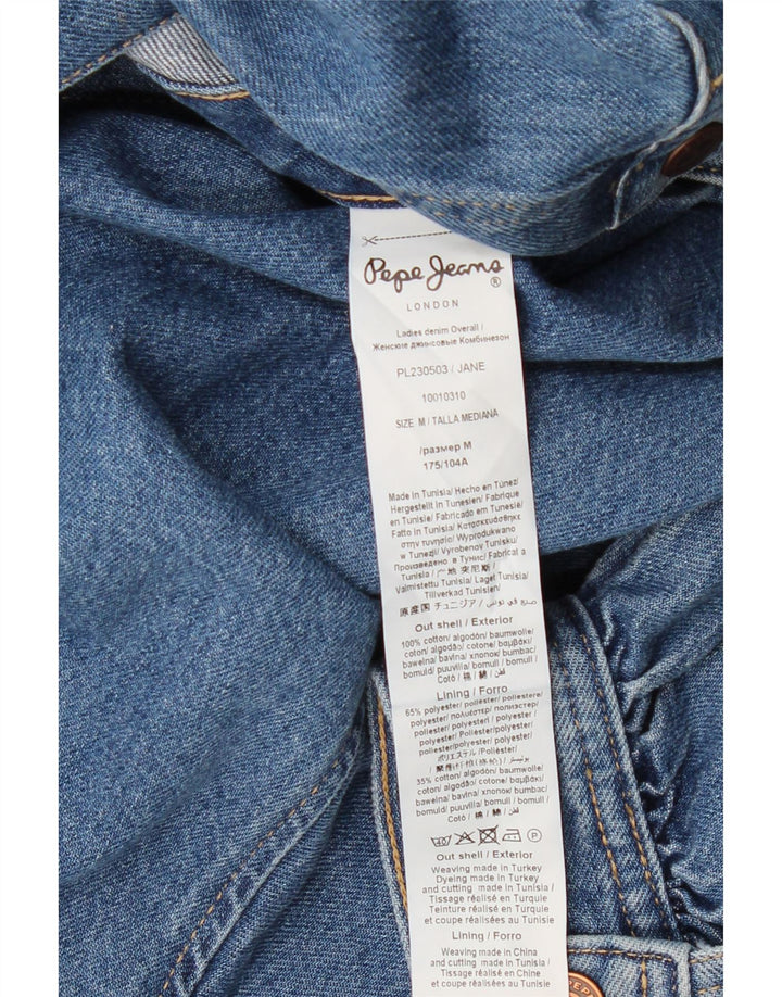 PEPE Jeans Γυναικεία Τζιν Ολόσωμη φόρμα UK 12 μεσαίο μπλε βαμβακερό