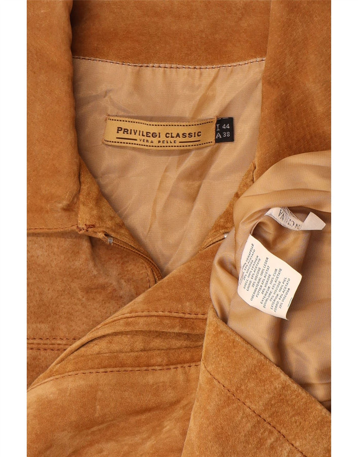 Privilegi Γυναικείο Suede Jacket IT 44 Medium Beige Leather