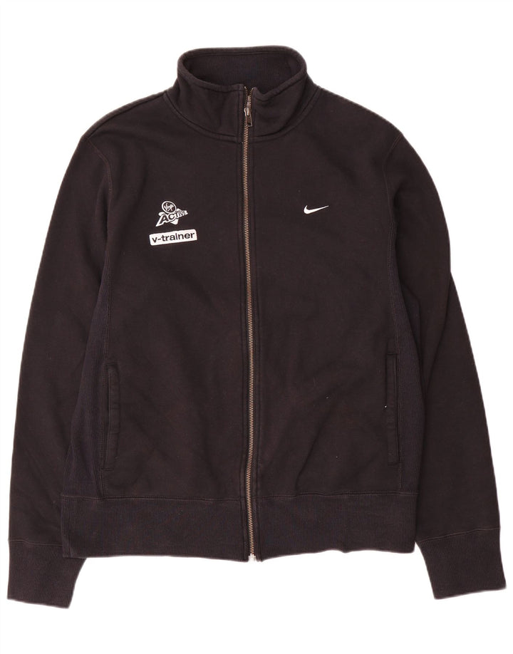 Ανδρική φόρμα φόρμας Nike με γραφικό μπουφάν UK 38/40 μεσαίο μαύρο βαμβακερό