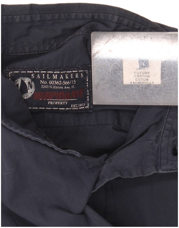 MURPHY & NYE Ανδρικό πουκάμισο Sailmakers Μεγάλο Navy Blue από βαμβάκι