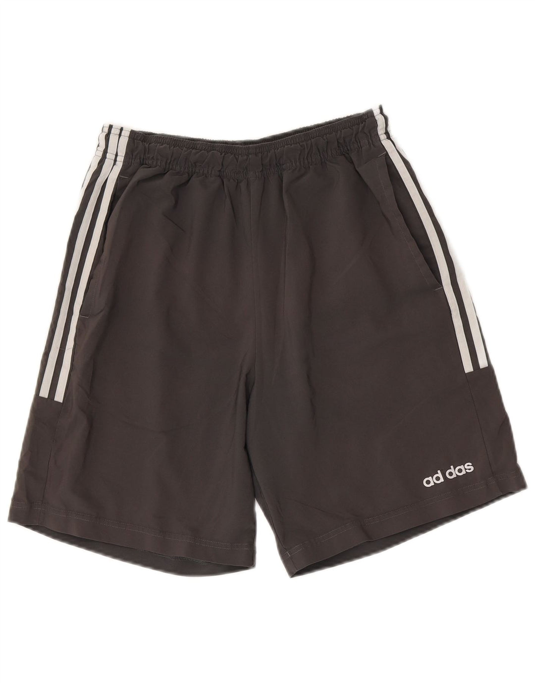 Ανδρικό αθλητικό σορτς Adidas από μεσαίο γκρι πολυεστέρα