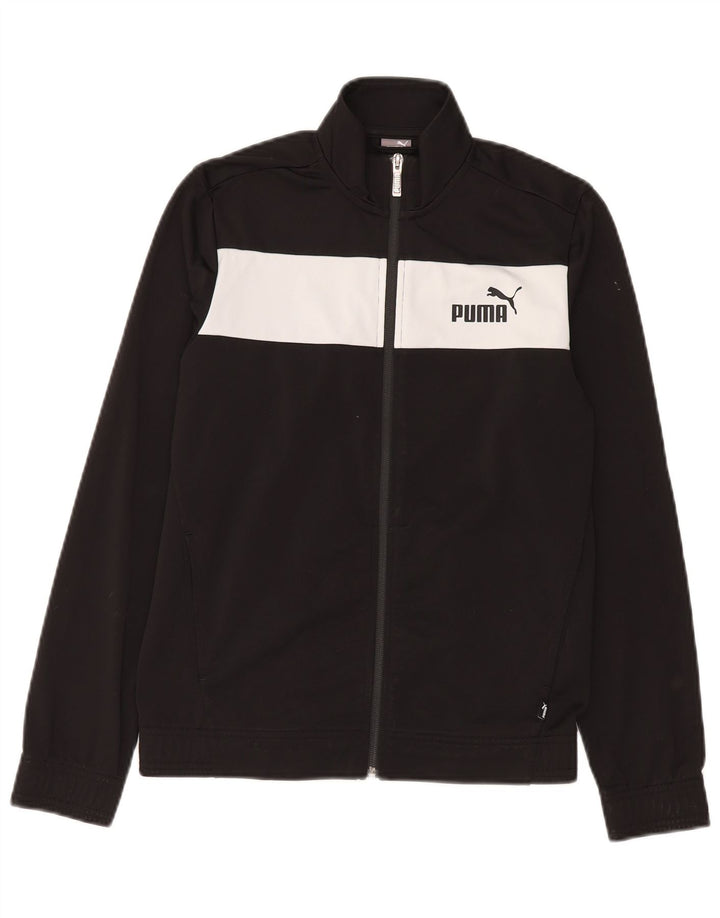 Φόρμα PUMA Boys Top Jacket 13-14 Years Black Colourblock Polyester