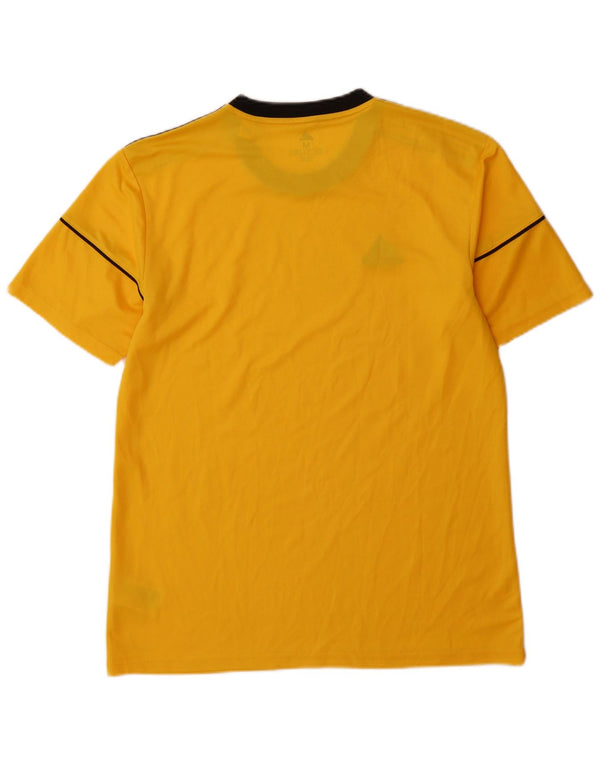Ανδρικό T-Shirt Climalite Adidas Top Medium Yellow Polyester