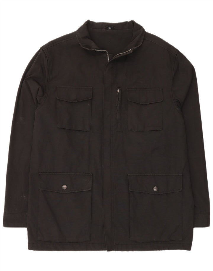 DECATHLON Ανδρικό Utility Jacket UK 42 XL Μαύρο Πολυαμίδιο