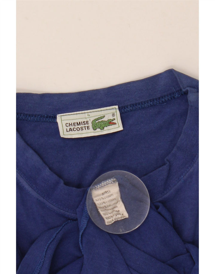 Ανδρικό T-Shirt Lacoste Top Size 4 Μεσαίο Μπλε Βαμβακερό
