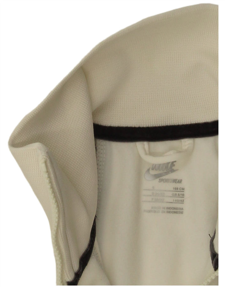Γυναικεία αθλητική φόρμα Nike Top Jacket UK 8/10 Small White Polyester