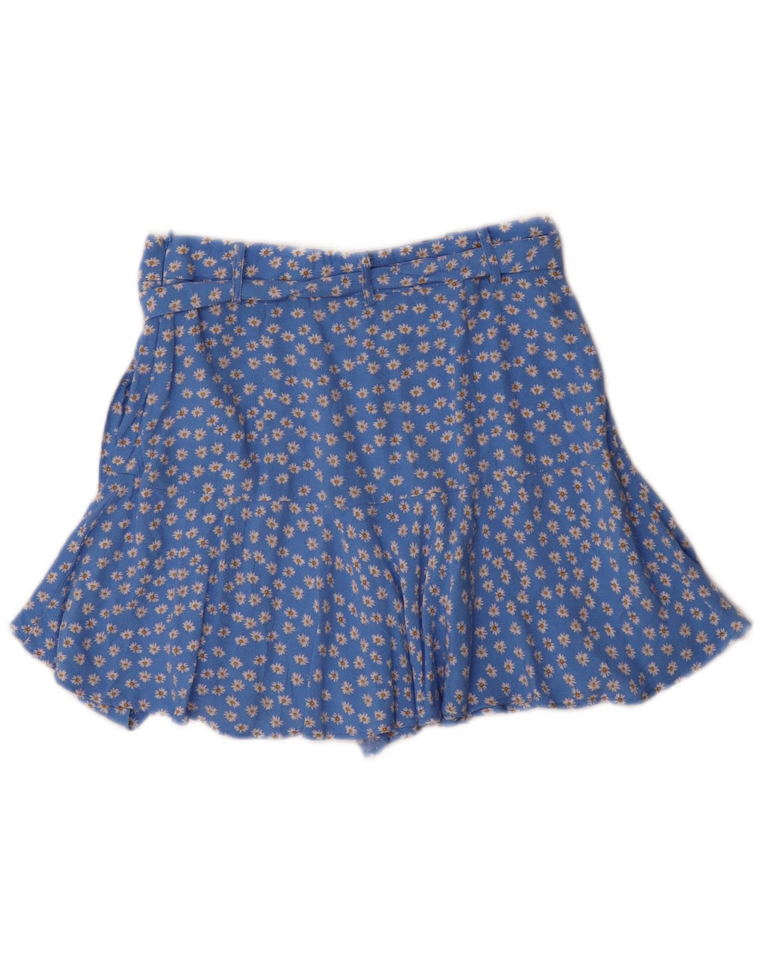 Zara Γυναικεία Φούστα UK 12 Medium Blue Floral