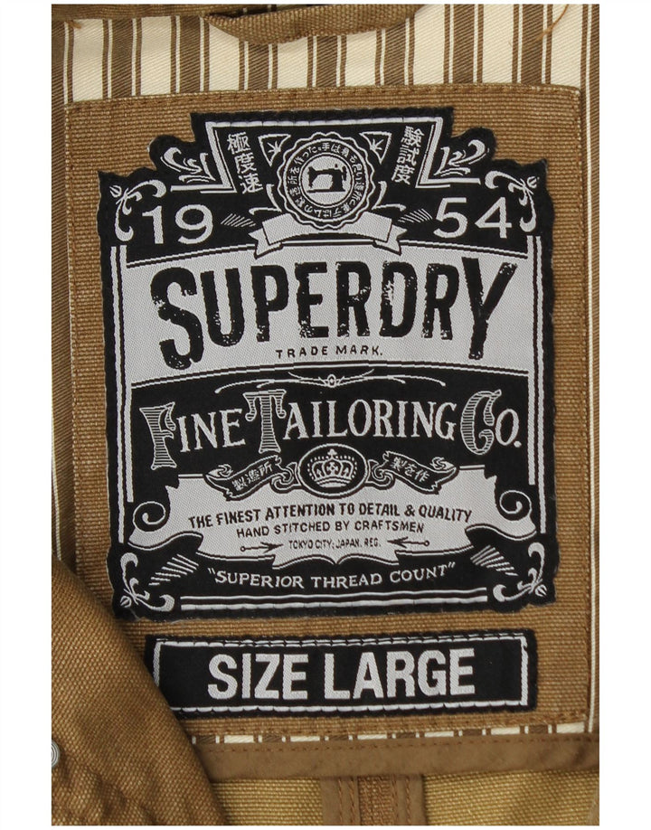 Ανδρικό SUPERDRY Utility Jacket UK 40 Large Beige Βαμβακερό