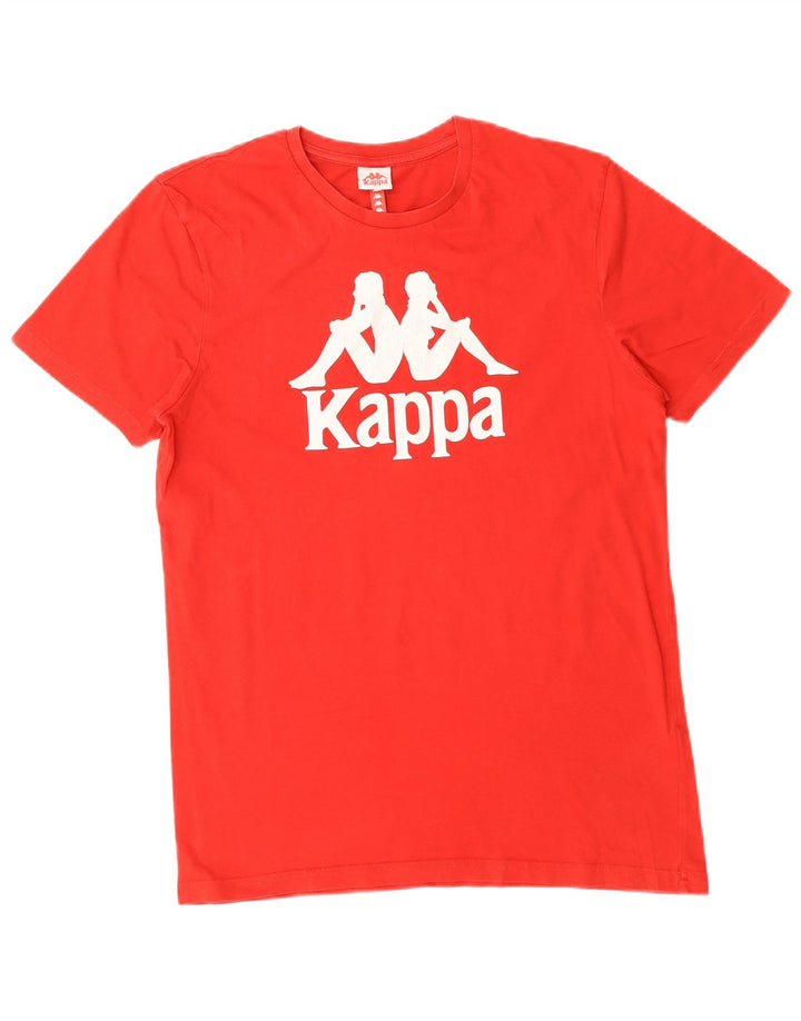 Ανδρικό γραφικό T-Shirt KAPPA Top Μεσαίο κόκκινο βαμβακερό