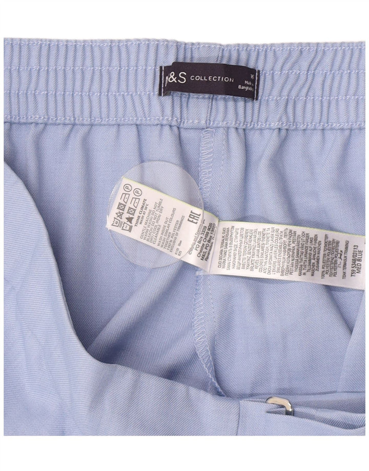 Marks & Spencer Γυναικείο παντελόνι με κανονική εφαρμογή UK 16 Large W34 L28 Blue