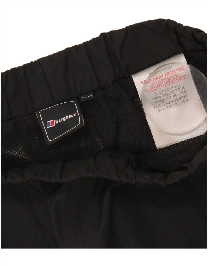 Αδιάβροχο παντελόνι Berghaus Girls 11-12 Years Μαύρο Πολυεστέρα