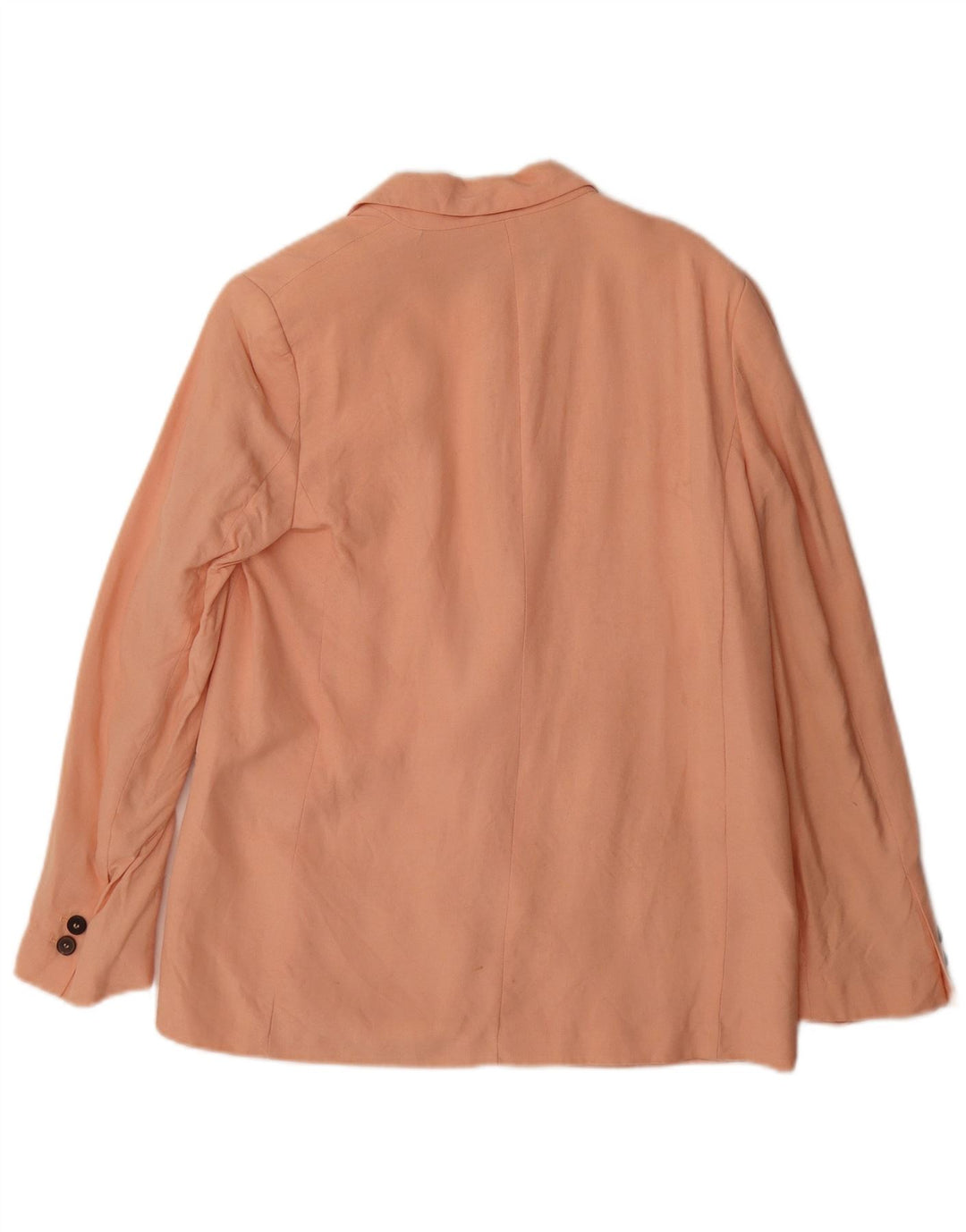 Zara Γυναικείο Μπουφάν 1 Κουμπί Blazer UK 14 Μεσαίο Ροζ Βισκόζη