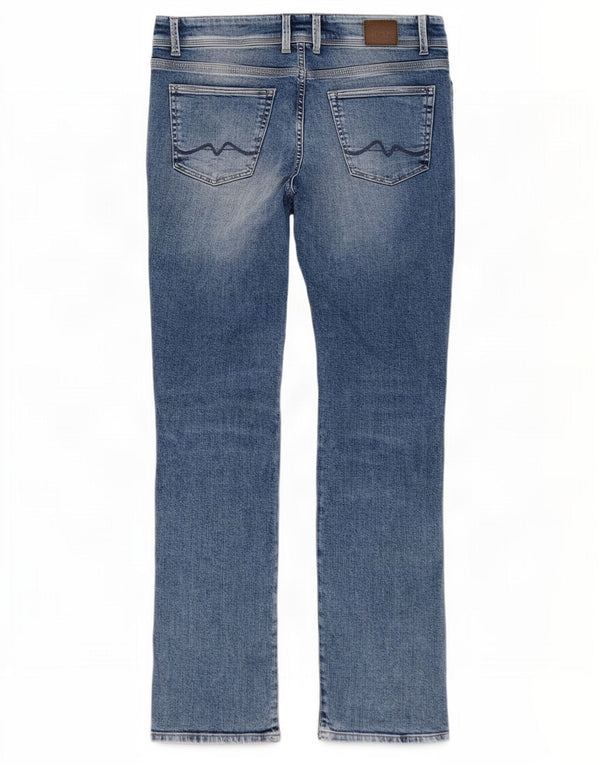PEPE Jeans Γυναικεία Saturn Ψηλόμεσα ίσιο Τζιν US 10 Large W34 L30 Blue