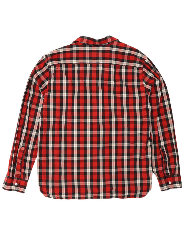 Ανδρικό πουκάμισο Levi's XL Red Check Cotton
