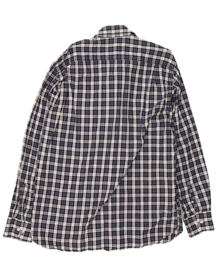 Ανδρικό φανελένιο πουκάμισο Barbour XL Navy Blue Check Cotton