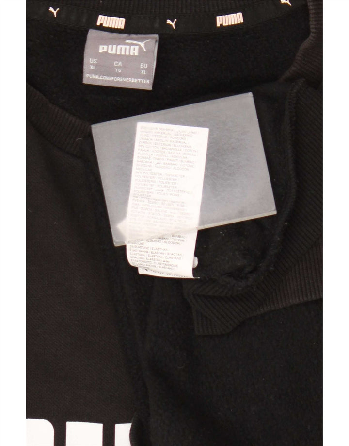 Ανδρικό γραφικό φούτερ Puma Jumper XL Μαύρο βαμβακερό