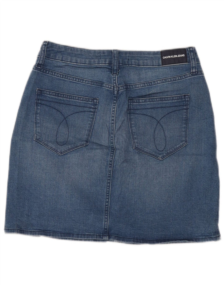 Calvin Klein Γυναικεία Τζιν Φούστα US 8 Medium W28 Μπλε