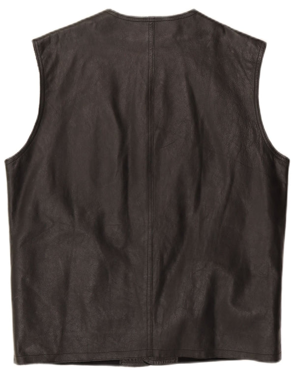 Arsenal Ανδρικό Δερμάτινο Gilet UK 38 Medium Black