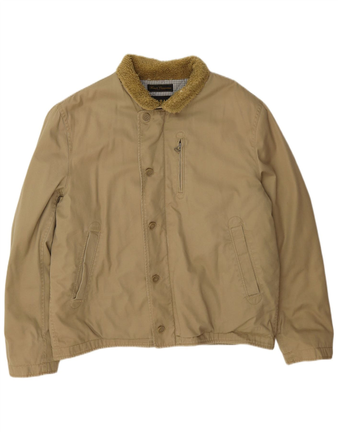Ανδρικό τζάκετ Γαλλικό Connection Windbreaker UK 42 XL Beige Cotton