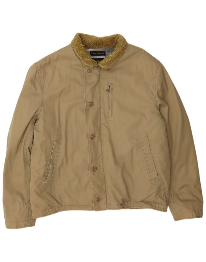 Ανδρικό τζάκετ Γαλλικό Connection Windbreaker UK 42 XL Beige Cotton