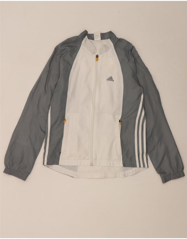 Γυναικεία αθλητική φόρμα Adidas Top Jacket UK 10 Small Grey Colourblock