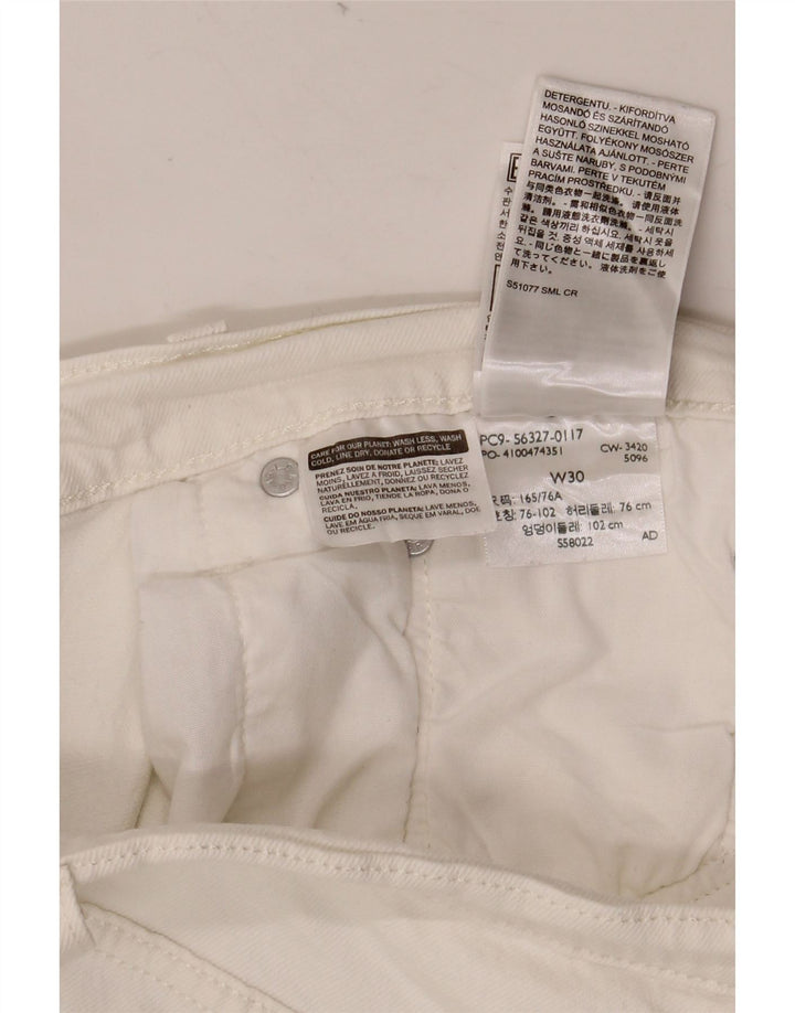 LEVI'S Γυναικείο 501 τζιν σορτς W30 Μεσαίο λευκό βαμβακερό