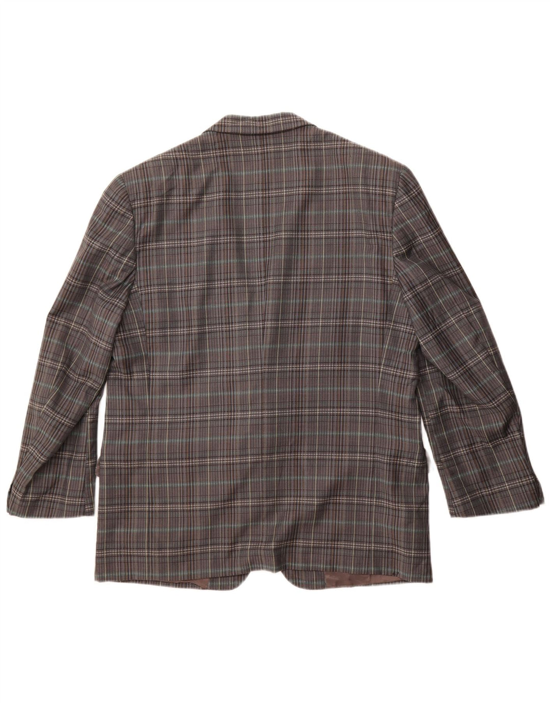 Gianluca Lorenzi Ανδρικό σακάκι με 2 κουμπιά σακάκι IT 56 3XL Grey Check Wool