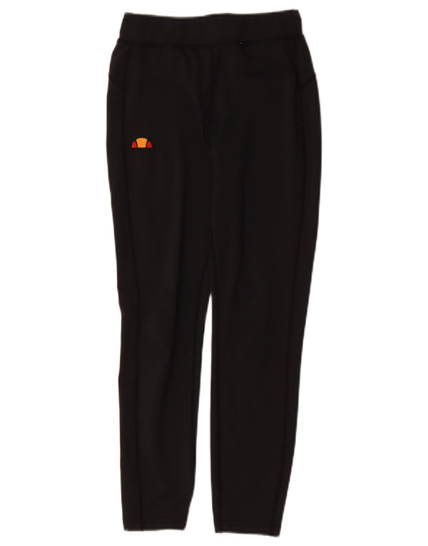 Ellesse Γυναικεία γραφικά Crop κολάν UK 8 Small Black Polyester