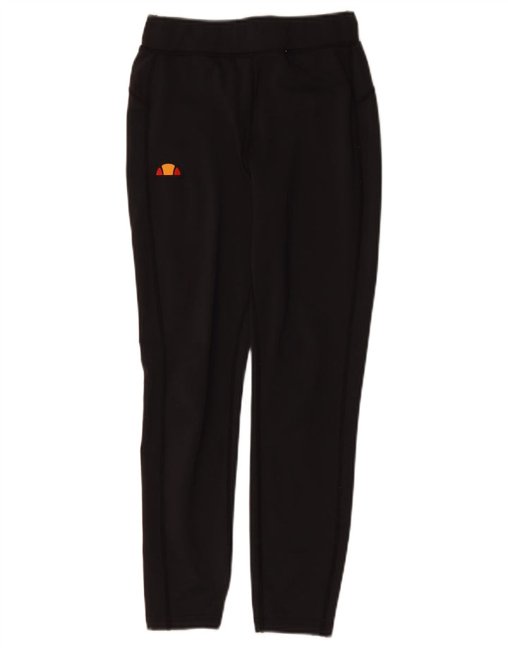 Ellesse Γυναικεία γραφικά Crop κολάν UK 8 Small Black Polyester