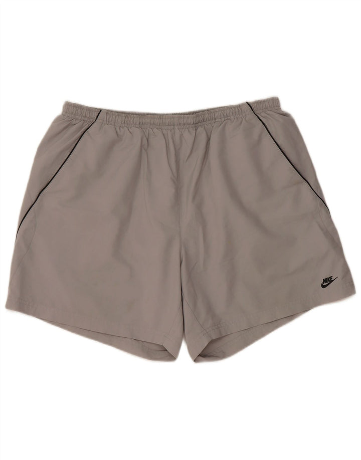 Ανδρικό αθλητικό σορτς NIKE 2XL σε γκρι πολυεστέρα