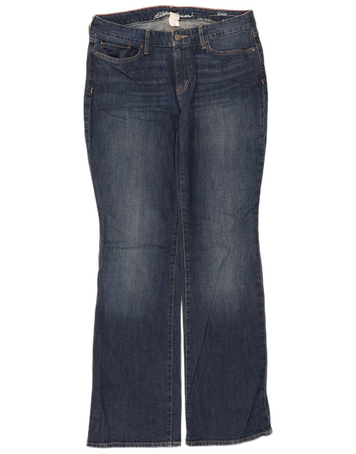 Eddie Bauer Γυναικείο τζιν μποτάκι με καμπύλες US 10 Large W32 L33 Μπλε βαμβακερό