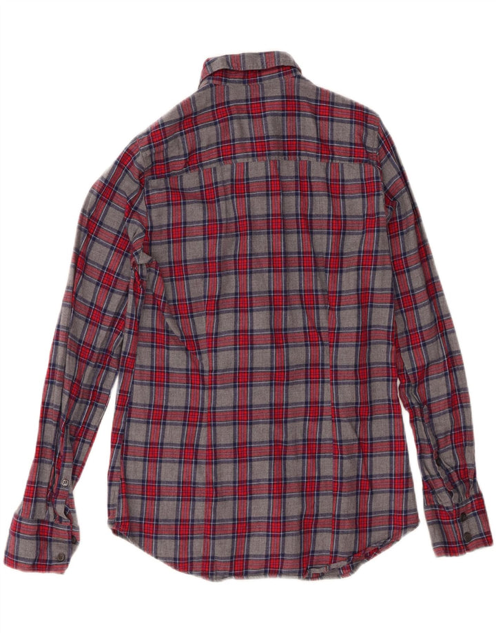 Γυναικείο φανελένιο πουκάμισο J. Crew UK 6 XS Grey Check Cotton Classic