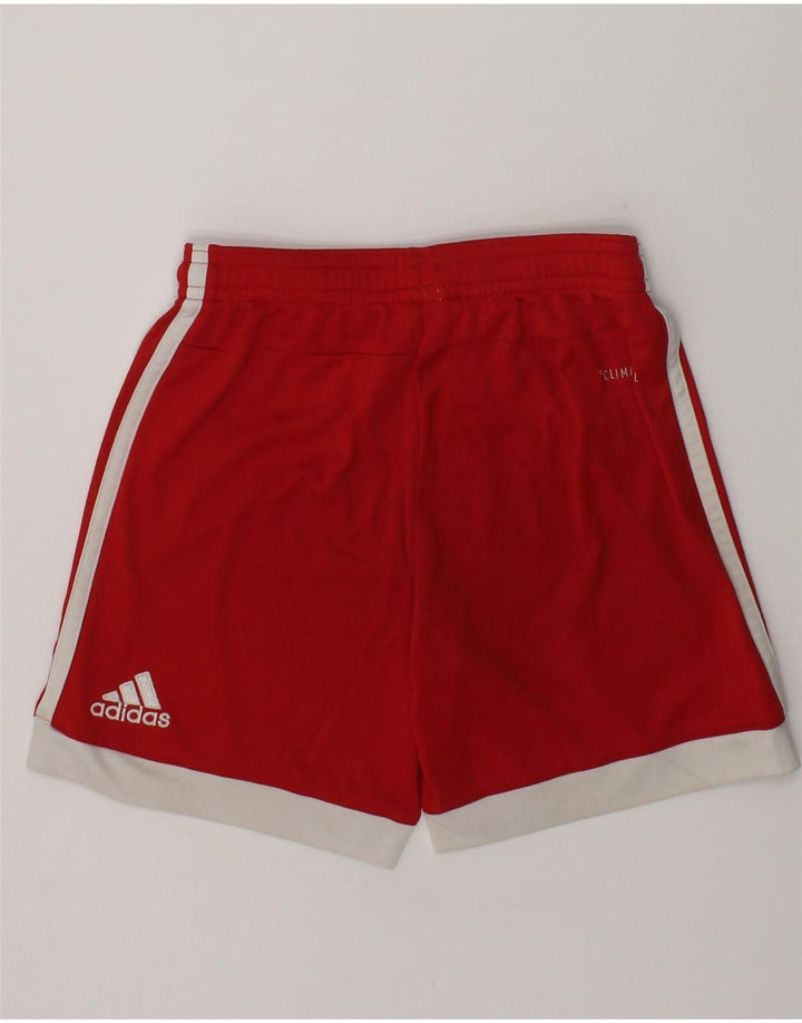 ADIDAS Boys Sport Shorts 7-8 Years Red Polyester | Vintage Adidas | Thrift | Second-Hand Adidas | Used Clothing | Messina Hembry 
