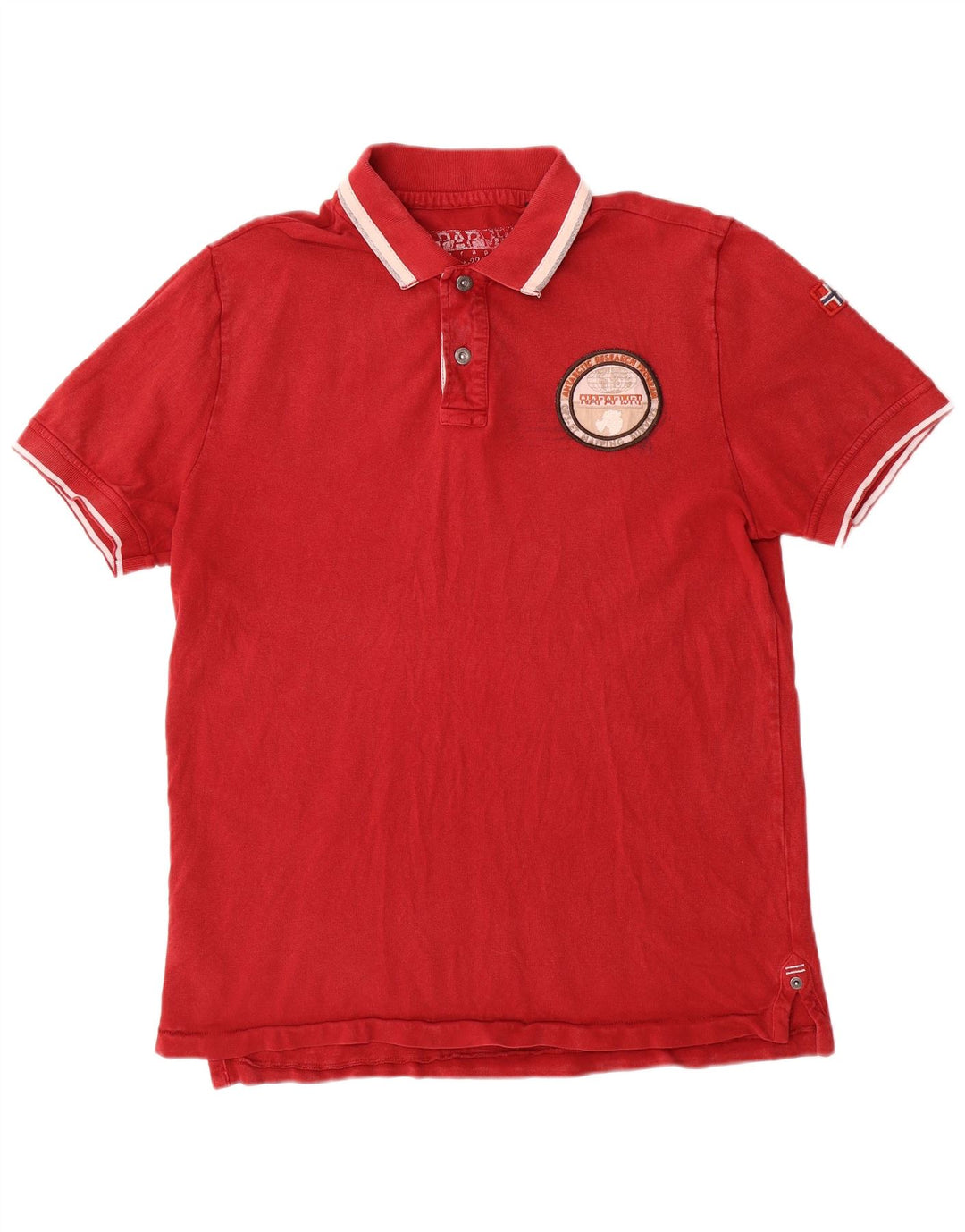 Ανδρικό πουκάμισο NAPAPIJRI Geographic Polo Medium Red