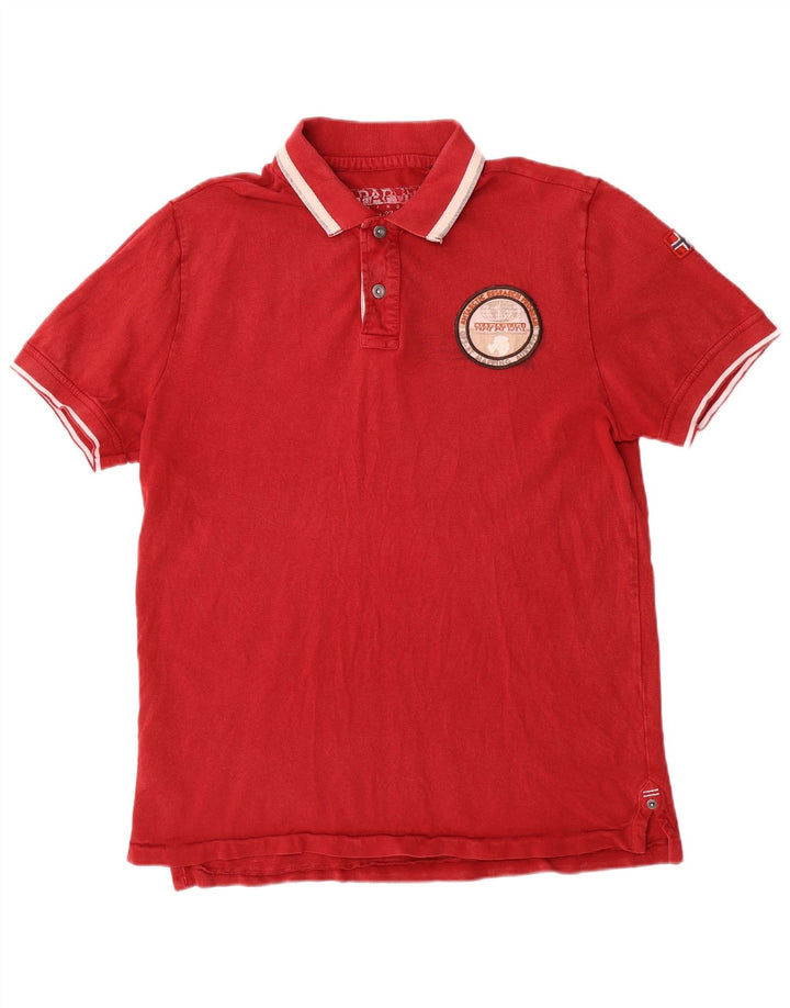 Ανδρικό πουκάμισο NAPAPIJRI Geographic Polo Medium Red
