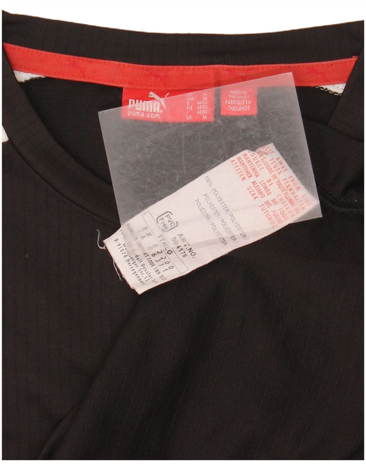 Ανδρικό γραφικό γιλέκο Puma Top Medium Black Colourblock Polyester Sports