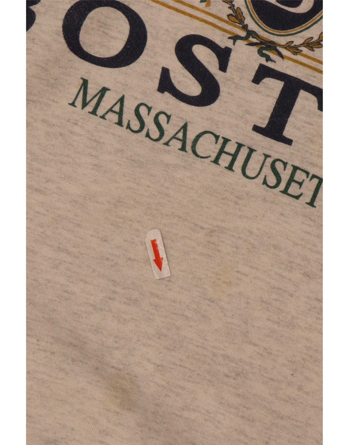 Ανδρικό γραφικό φούτερ Boston Jumper XL Γκρι βαμβακερό